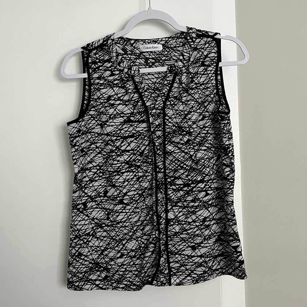 Calvin Klein black blouse Size PXS